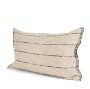 71448-CFD -Lyle 14x26 Lumbar Oatmeal w/ Black Stripes Decorative Pillow Cover