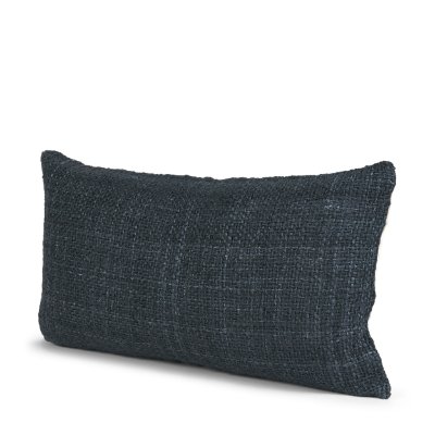 71469-CFD -Lowen 14x26 Lumbar Navy Woven Pillow Cover w/Down Filler