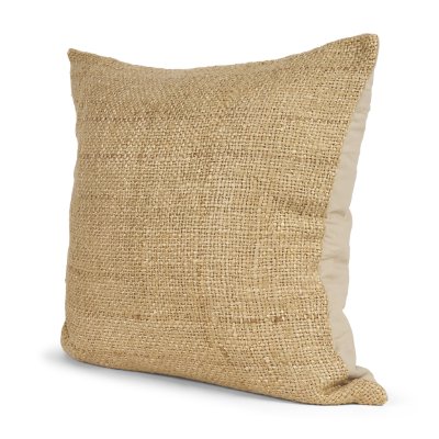 71470-CFD -Lowen 22x22 Square Gold Woven Pillow Cover w/Down Filler