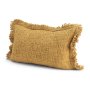 71533-CFD -Kambal 13x21 Mustard Cotton Pillow Cover w/Down Filler
