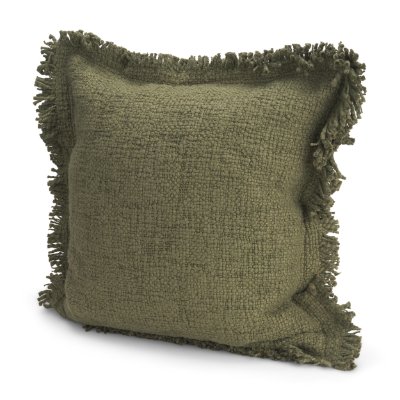71543-CFD -Kambal 20x20 Evergreen Cotton Pillow Cover w/Down Filler