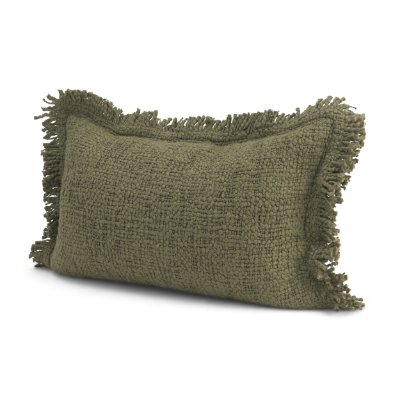 71545-CFD -Kambal 13x21 Evergreen Cotton Pillow Cover w/Down Filler
