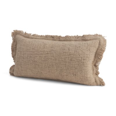 71548-CFD -Kambal 14x26 Sand Cotton Pillow Cover w/Down Filler