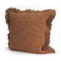 71551-CFNA -Kambal 20x20 Mahogany Cotton Pillow Cover w/Non-Allergen Filler