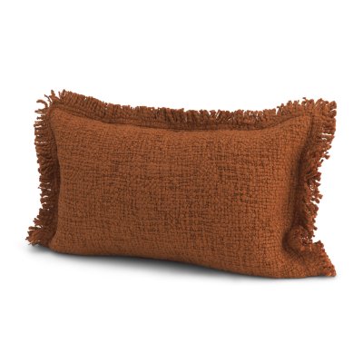 71557-CFD -Kambal 13x21 Copper Rust Cotton Pillow Cover w/Down Filler