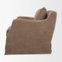 71780-AB - Ellington Slipcovered Slope Arm Swivel Accent Chair | 3 Seater | Stonewashed Latte Fabric