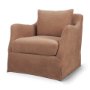 71781-AB - Ellington Slipcovered Slope Arm Accent Chair | 3 Seater | Sienna Fabric