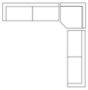 718231-F - Warner Frame 3 Piece Sofa Set w/Corner Piece