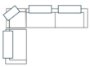718232-H - Warner Frame 3 Piece Sofa Set w/S Corner Piece w/Back Cushions