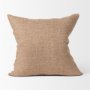 70330-CFD - Jacklyn Brown Linen Square Pillow Cover w/Down Filler
