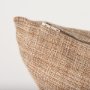 70330-CFD - Jacklyn Brown Linen Square Pillow Cover w/Down Filler