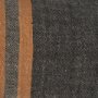 71428-CFD - Mercer 14x26 Lumbar Black w/ Orange Stripes Pillow Cover w/Down Filler