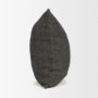 71431-CFD - Cooper 20x20 Square Black w/ Cream Stripe Pillow Cover w/Down Filler