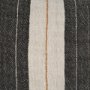 71432-CFD - Cooper 14x26 Lumbar Black w/ Cream Stripe Pillow Cover w/Down Filler