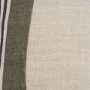 71433-CFD - Hunter 20x20 Square Oatmeal w/ Green Stripe Pillow Cover w/Down Filler