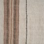 71441-CFD - Maeve 14x26 Lumbar Natural Linen w/ Orange Stripes Pillow Cover w/Down Filler