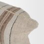 71441-CFD - Maeve 14x26 Lumbar Natural Linen w/ Orange Stripes Pillow Cover w/Down Filler
