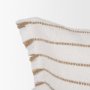 71445-CFD - Willow 14x26 Lumbar Cream w/ Camel Stripes Decorative Pillow Cover