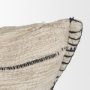 71447-CFD - Lyle 20x20 Square Oatmeal w/ Black Stripes Decorative Pillow Cover