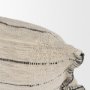 71448-CFD - Lyle 14x26 Lumbar Oatmeal w/ Black Stripes Decorative Pillow Cover