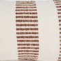71464-CFD - Levon 13x21 Lumbar Plush Cream w/ Orange Dashed Stripes Decorative Pillow Cover