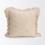 71539-CFD - Kambal 20x20 Light Beige Cotton Pillow Cover w/Down Filler