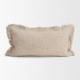 71540-CFD - Kambal 14x26 Light Beige Cotton Pillow Cover w/Down Filler