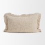 71541-CFD - Kambal 13x21 Light Beige Cotton Pillow Cover w/Down Filler