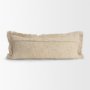 71542-CFD - Kambal 14x36 Light Beige Cotton Pillow Cover w/Down Filler