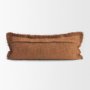 71554-CFD - Kambal 14x36 Mahogany Cotton Pillow Cover w/Down Filler