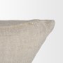 71435-CFNA - Mason 22x22 Square Cream w/ Orange Stripe Pillow Cover w/Non-Allergen Filler