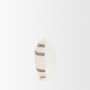 71460-CFNA - Maryn 13x21 Lumbar Cream w/ Brown Stripes Pillow Cover w/Non-Allergen Filler