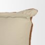 71466-CFNA - Lowen 22x22 Square Copper Rust Woven Pillow Cover w/Non-Allergen Filler