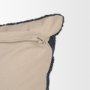 71468-CFNA - Lowen 22x22 Square Navy Woven Pillow Cover w/Non-Allergen Filler