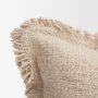 71541-CFNA - Kambal 13x21 Light Beige Cotton Pillow Cover w/Non-Allergen Filler
