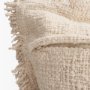 71541-CFNA - Kambal 13x21 Light Beige Cotton Pillow Cover w/Non-Allergen Filler