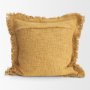 71531-CFNA - Kambal 20x20 Mustard Cotton Pillow Cover w/Non-Allergen Filler