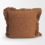 71551-CFNA - Kambal 20x20 Mahogany Cotton Pillow Cover w/Non-Allergen Filler