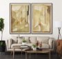 102807-FL - Between Tones I by Mercana Studio Hand-Embellished Textured Framed Canvas Artwork