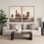 102830-FL - Quiet Horizon I by Mercana Studio Hand-Embellished Textured Framed Canvas Artwork