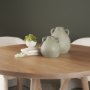 71662 - Cantara Medium Sage Green Ceramic Milk Jug w/ Handles