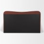 71824-ABC - Sienna Queen Upholstered Bedframe w/ Footbed | Curved Headboard | Burgundy Fabric
