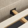 71825-ABC - Solene Queen Upholstered Bedframe w/ Footbed | Curved Headboard | Oatmeal Fabric