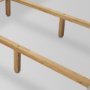 71825-ABC - Solene Queen Upholstered Bedframe w/ Footbed | Curved Headboard | Oatmeal Fabric