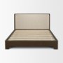 71826-ABC - Winslow Queen Upholstered Bedframe | Shelter Headboard | Oatmeal Fabric Fabric