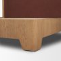 71827-ABC - Winslet Queen Upholstered Bedframe | Shelter Headboard | Burgundy Performance Fabric
