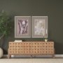 16278 - Tulip Bloom II by Mercana Studio Hand-Embellished Framed Artwork Matted under Glass
