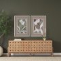 16280 - Tulip Bloom IV by Mercana Studio Hand-Embellished Framed Artwork Matted under Glass
