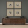 16198 - Spanish Tile Dark I by Mercana Studio Textured Framed Artwork Matted under Glass