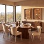 69961-AB - Lance 94"L x 50"W Oval Dining Table | Med Brown Wood | Seats 8